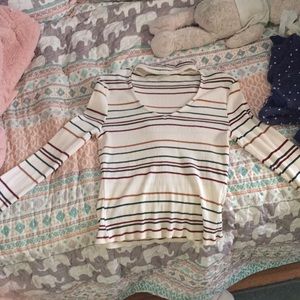 Stripped chocker shirt